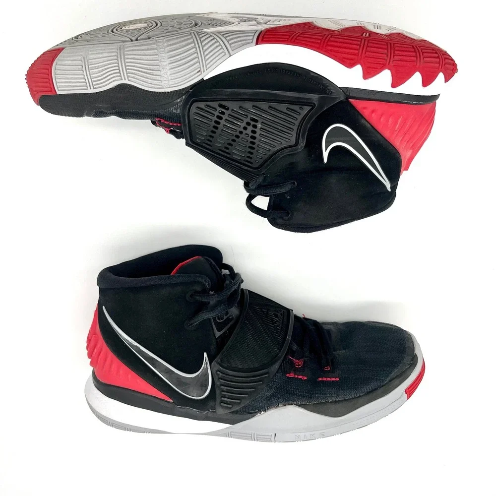 Nike Kyrie Basketball‎ Shoes Sneakers Youth Black Red BQ5599-002 Size 5.5Y